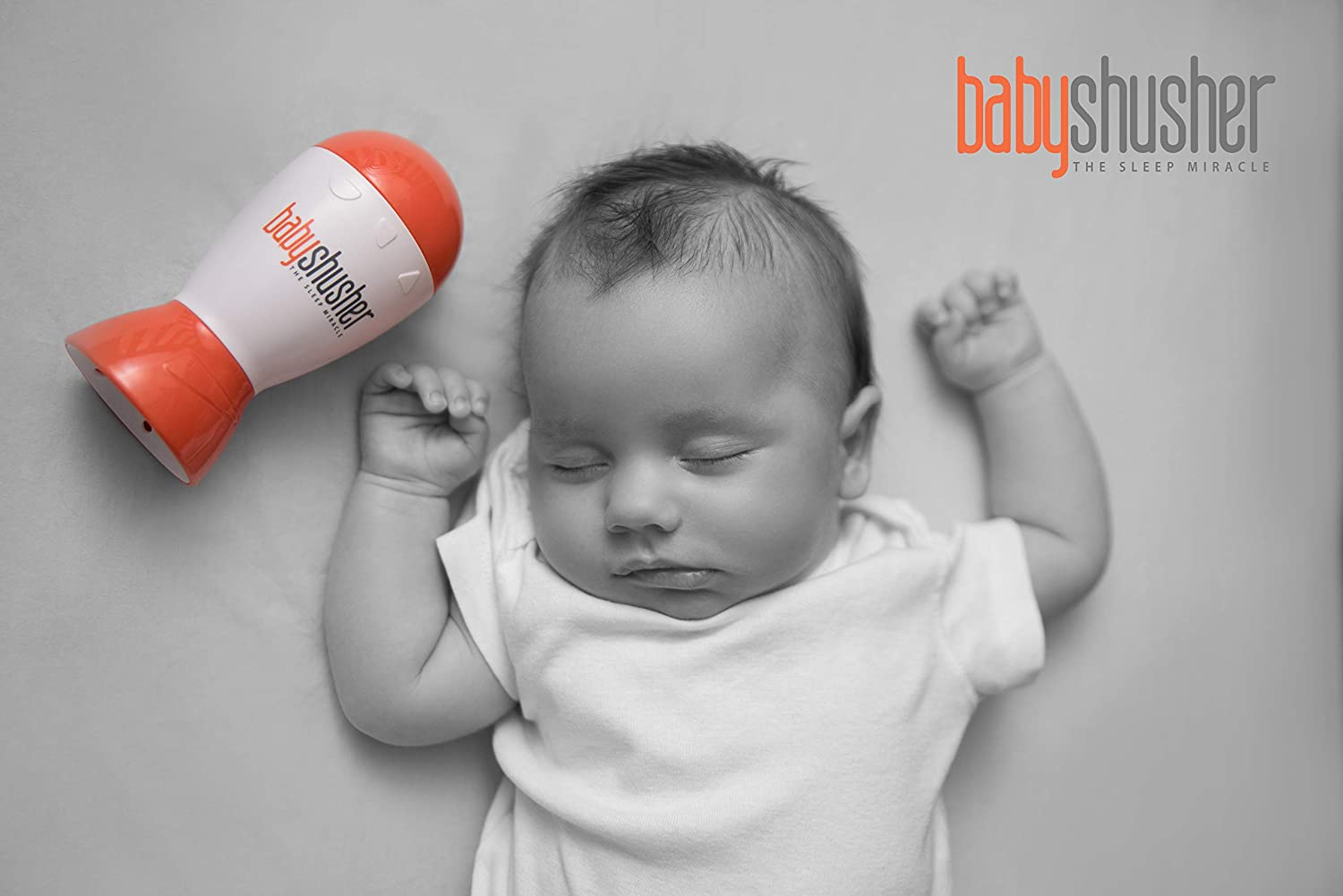 Baby Shusher - The Original Shhh Calming Sound Machine for Baby, Orange - Image 4