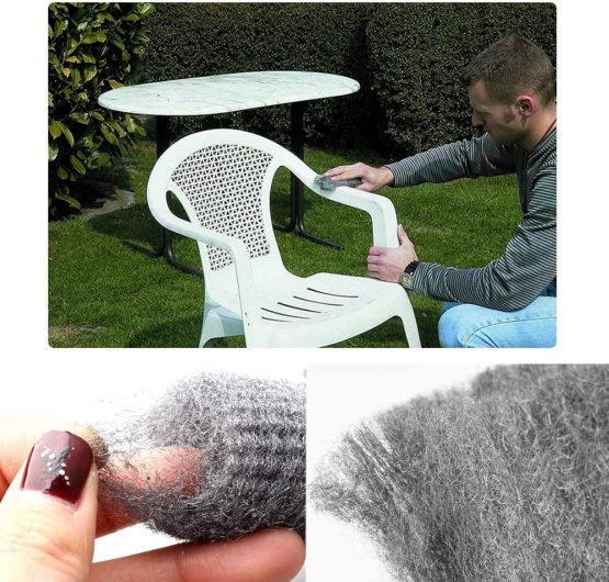 Gobesty Steel Wool, 9 PCS Wire Wool Cleaning Polishing Pads Steel Wool Fine Grade Metal Stainless Wool for Kitchen Kitchenware - Image 2