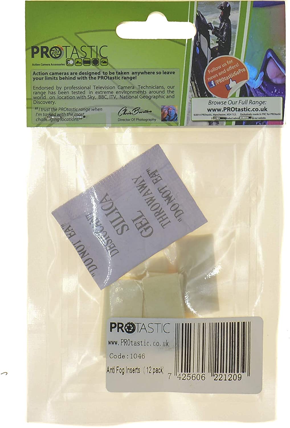 PROtastic Anti Fog Camera Lens Inserts Prevent Misting Lens From Humidity When Underwater (12