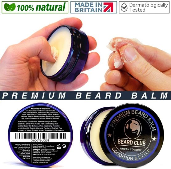 Premium Beard Balm | Urban Cowboy | The Best Beard Conditioner & Softener to Shape & Style your Beard, While Stopping Beard Itch & Flakes | Natural & Organic | Great for Hair Care & Growth  - Image 3