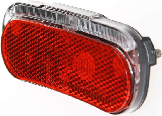 P4B Bicycle Dynamo Rear Light LED Model 539 with Parking Light and Reflector | StVZO Approval | for Mounting on Luggage Rack (80 mm Screw Spacing) - Image 4