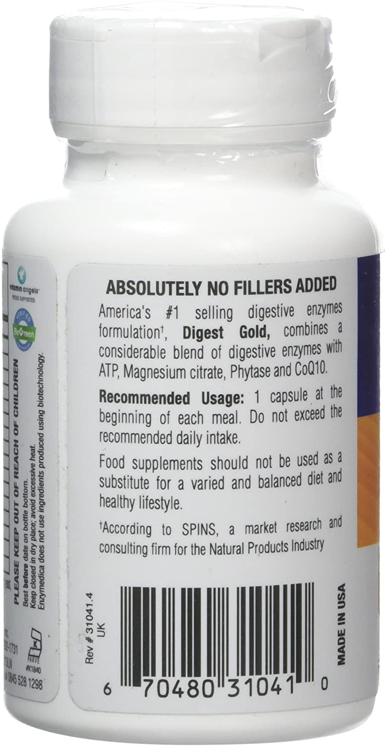 ENZYMEDICA - Digest Gold (90 Capsules), 90 count (Pack of 1) - Image 3