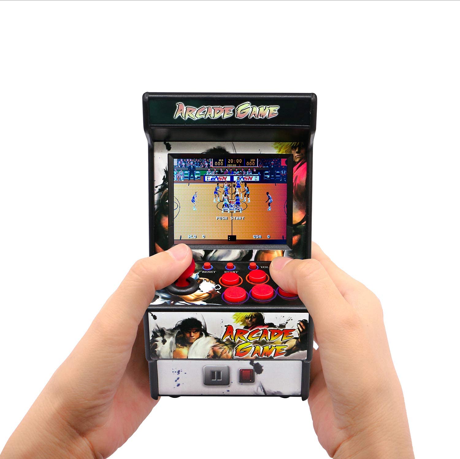 EWOR Rechargeable Mini Arcade Game,Retro Handheld Video Game Player