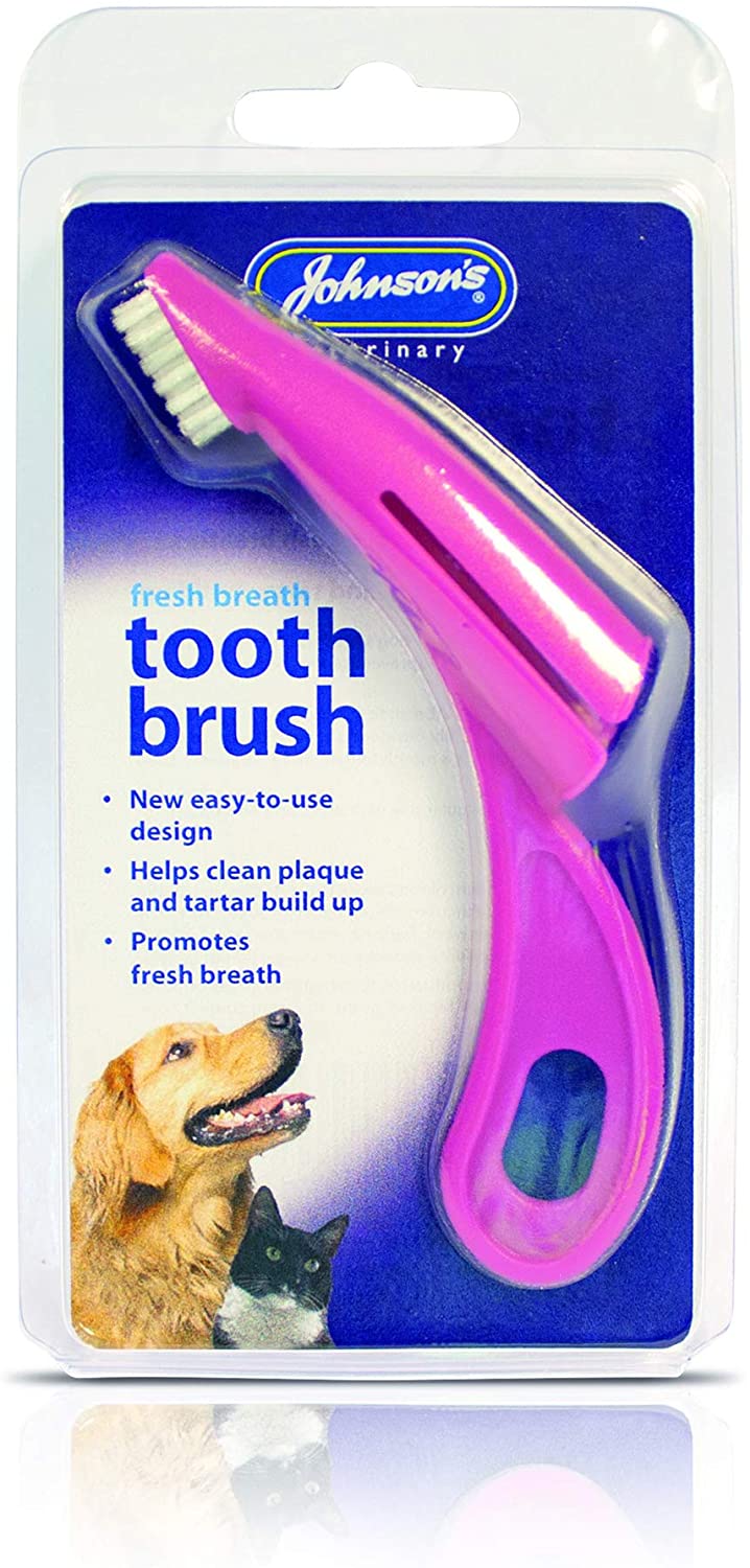Johnsons Vet New Toothbrush for Dog and Cat, Pink