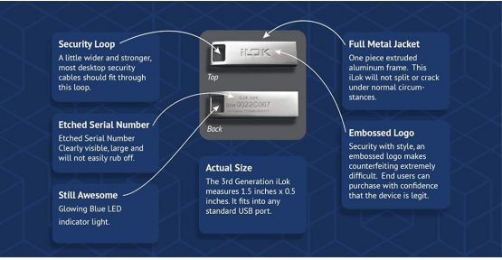 PACE iLok3 USB Key Software Authorization Device for Sibelius and ProTools, 99007120900 - Image 2