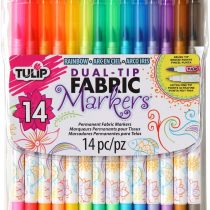 I Love To Create Tulip Dual-Tip Fabric Marker Set, Multi-Colour, 20.32 x 15.49 x 1.49 cm