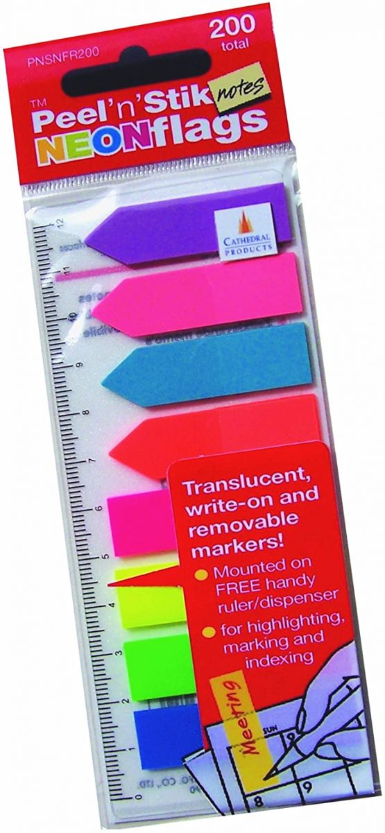 Cathedral Bright neon flags 200 individual flags multi coloured