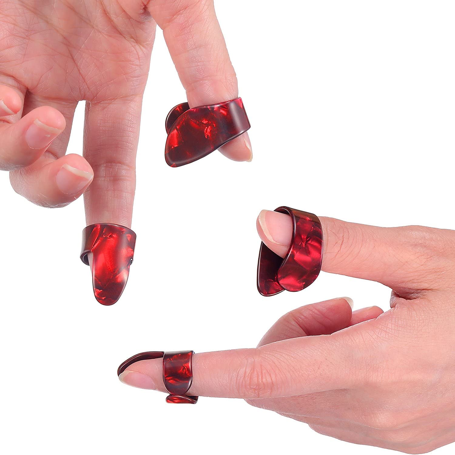 Electric Acoustic Guitar Finger Picks Thumb Picks Set Thumb and Finger