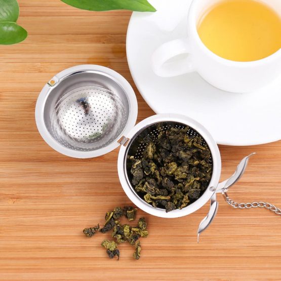 BESTONZON 2 Pack Tea Strainer 5.5cm Tea Ball Infuser Ultra Fine 304 Stainless Steel Tea Filter for Loose Leaf Tea and Mulling Spices - Image 4