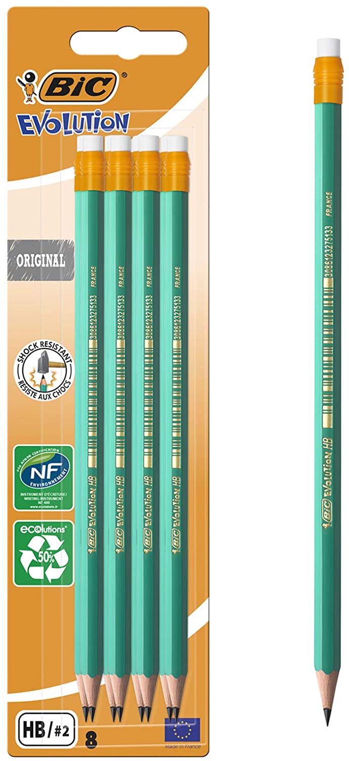 BIC Evolution Original HB Graphite Pencils - Pack of 4 BIC