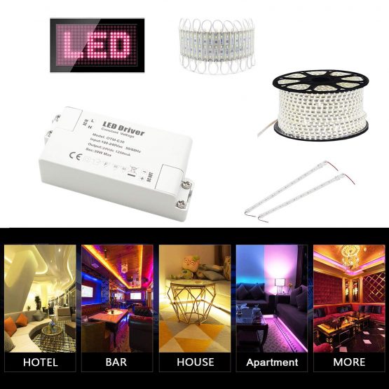 VARICART IP44 24V 1.25A 30W LED Driver, Universal Regulated AC DC Switching Power Supply, Constant Voltage Transformer Adaptor for CCTV Camera Strip Light G4 MR11 MR16 GU5.3 Bulb (Pack of 1) - Image 3