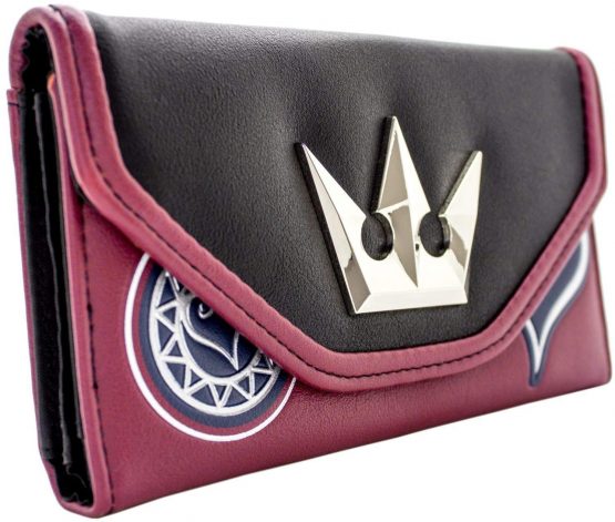 Kingdom Hearts Silver Crown Red Coin & Card Clutch Purse