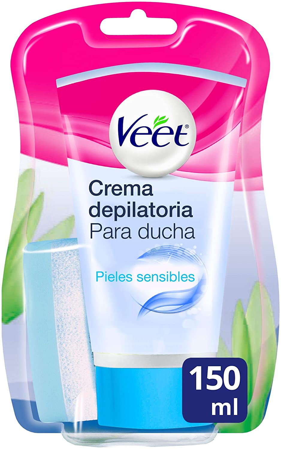 Veet Pure Hair Removal, in Shower Cream, Body & Legs, Normal Skin, 150ml Each, 1 Sponge, Long Lasting Smoothness - Image 4