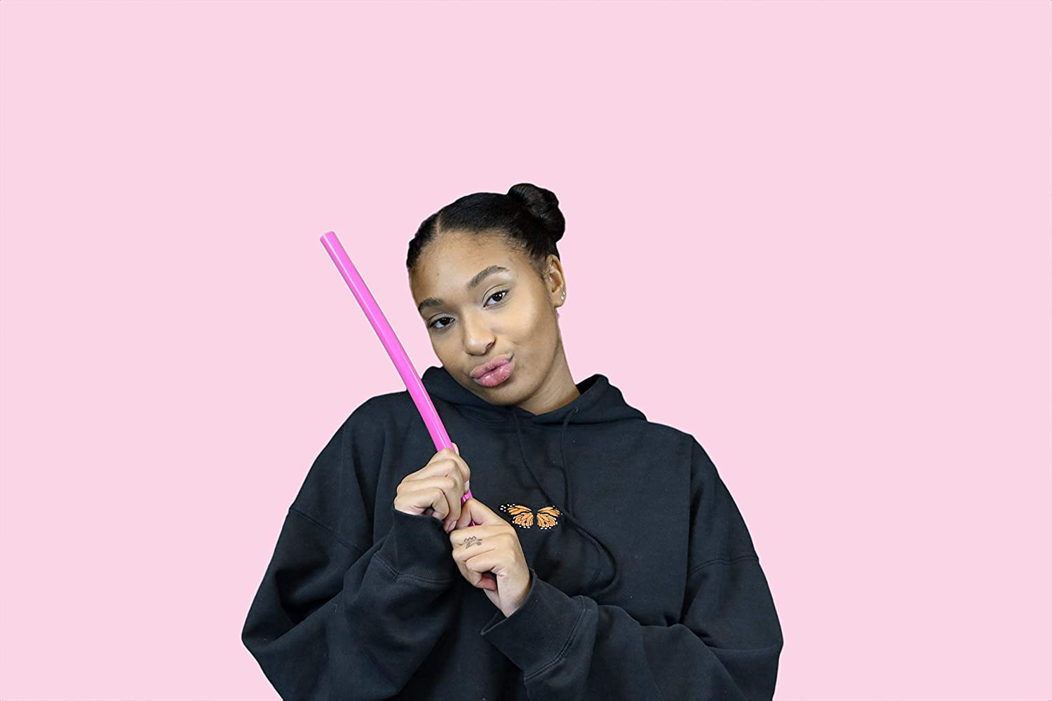 Pink Vocal Tubes for Speech Therapy and Singing Therapy, Straws for Vocal Health