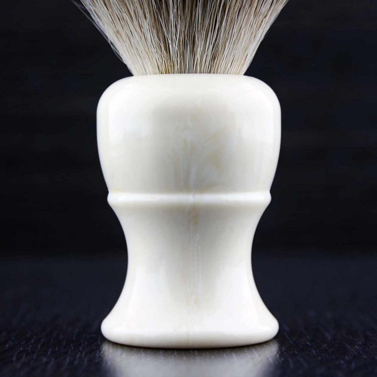Hand Assembled Black Badger Shaving Brush In High Grade (ABS Plastic Handle) Sophist Collection Elegantly Designed By Haryali London. - Image 3