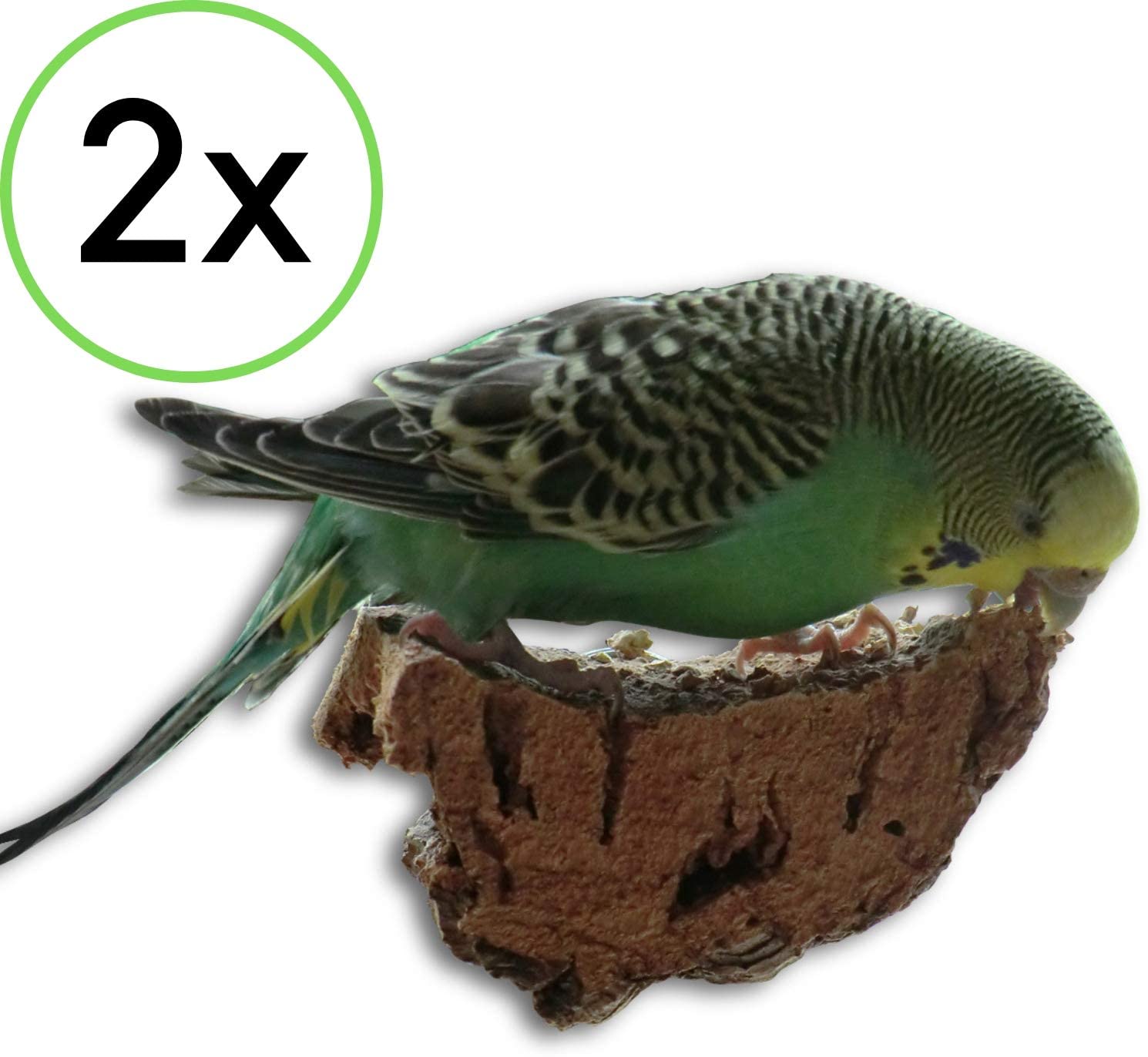 Budgie toys 2 pieces natural cork bird toys shredding toy bird cuttlefish for birds alternative budgie accessories
