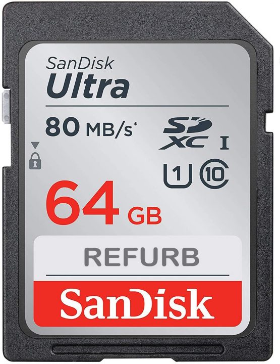 SanDisk Ultra 64 GB SDXC up to 80 MB/sec, Class 10 memory card FFP (refurbished)