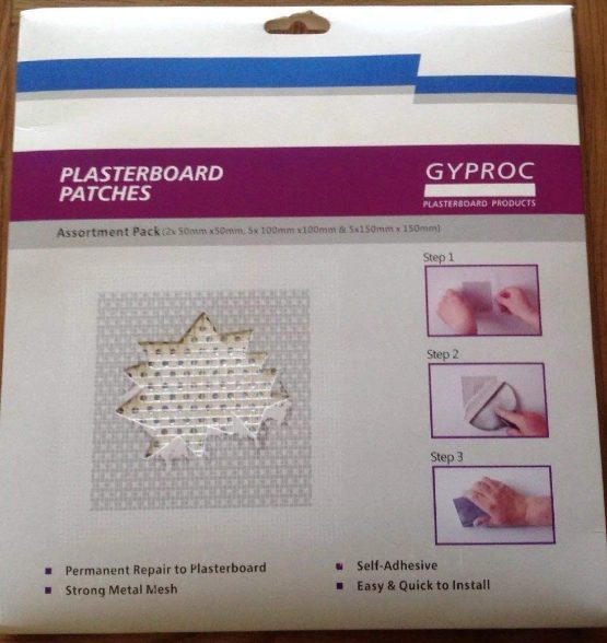 Gyproc Plasterboard Patches various sizes 12 Pack (2 x 50mm, 5 x 100mm & 5 x 150mm)) - Image 2