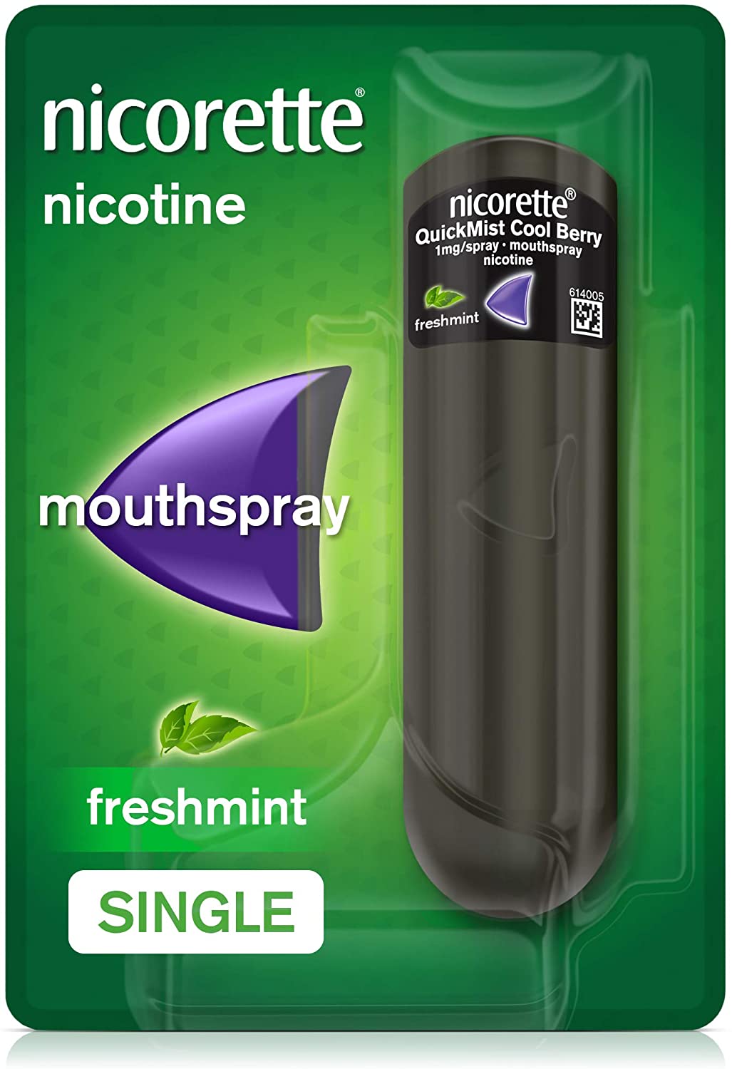 Nicorette Quick Mist Mouth Spray, Freshmint flavour, 150 Sprays