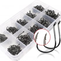 VIPMOON Octopus Fishing Hook - Set of 500pcs/Box/10 Sizes, Small