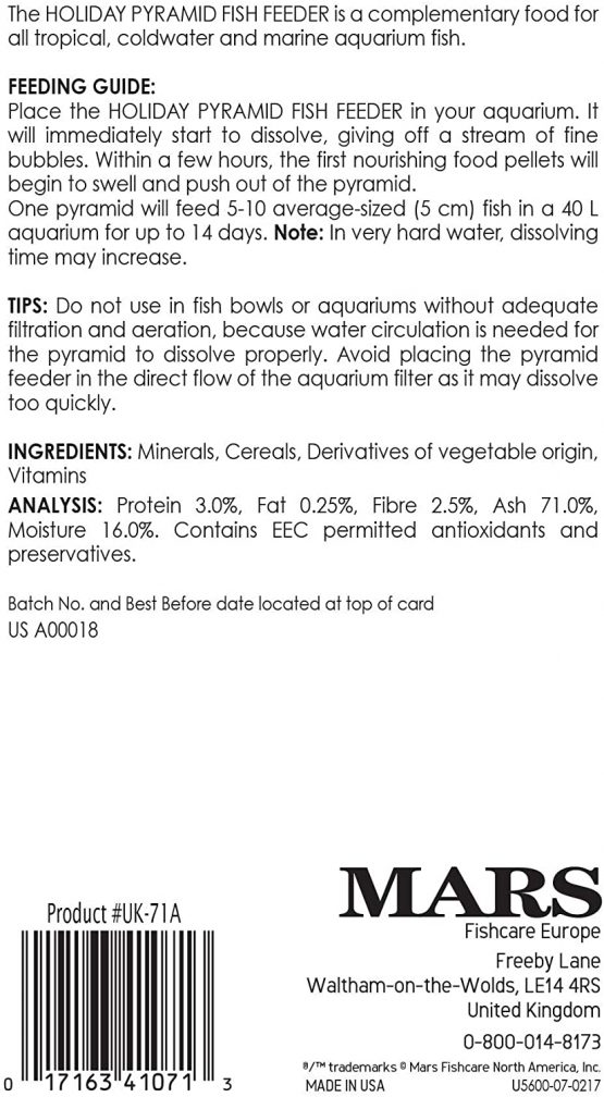 Aquarian Holiday Feeding Block, 28g - Image 2