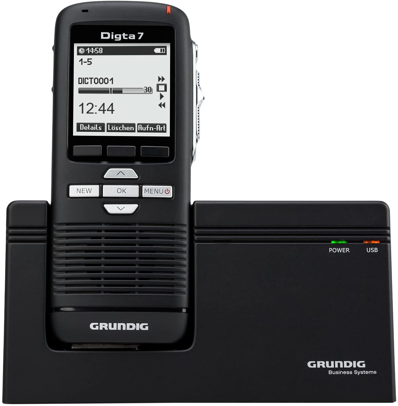 Grundig Digital Dictaphone Digta 7 (PDM7020-12) Handheld Dictaphone with Dictation Software 160 x 160 Pixels - Image 4