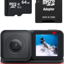 Insta360 ONE R 4K 64GB Edition UK with 4K Wide Angle Lens Mod plus 64GB Memory Card