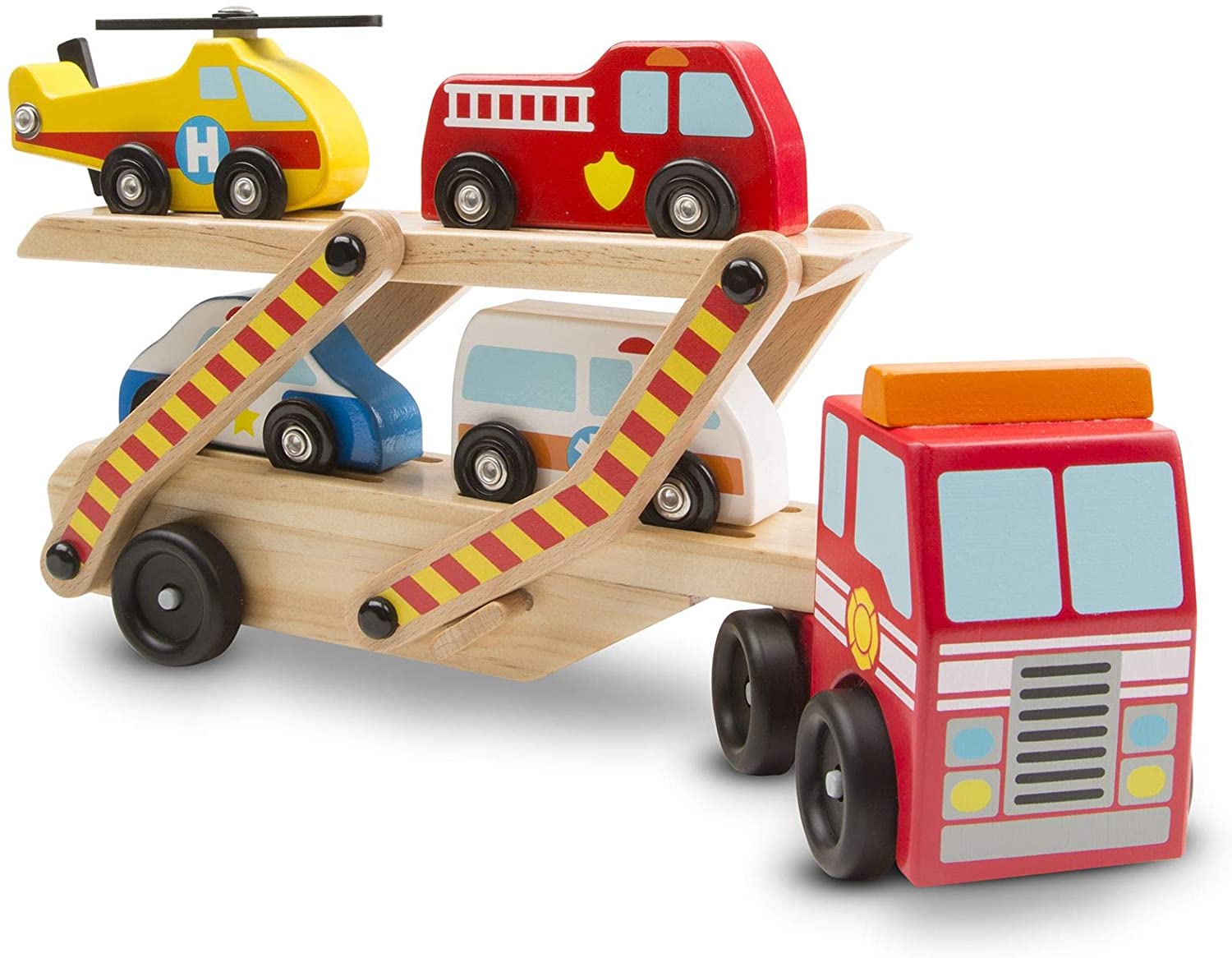 Melissa & Doug Emergency Vehicle Carrier, Mix, 17 cm (L) x 8.5 cm (W) x 35.1 cm (H)