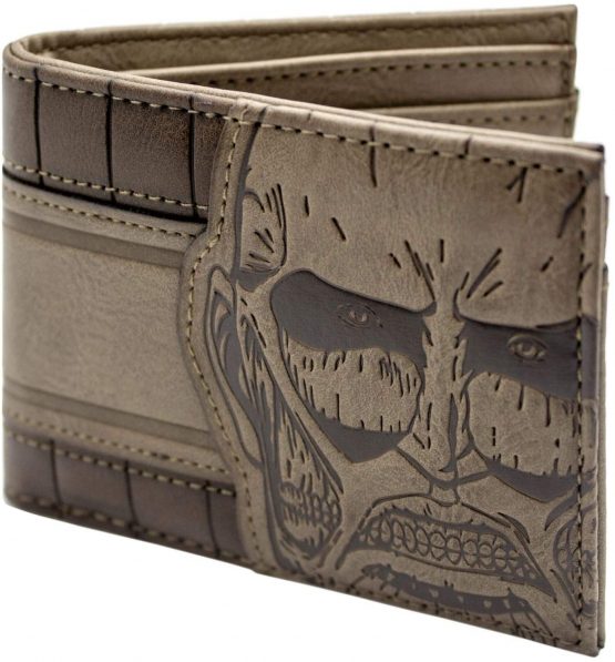 Attack on Titan Bi-Fold Colossal God of Destruction ID and Card Wallet Brown - Image 2