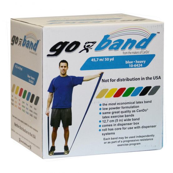 Resistance band / training band / gymnastics band - 45 m - blue (strong) - alternative to dumbbells