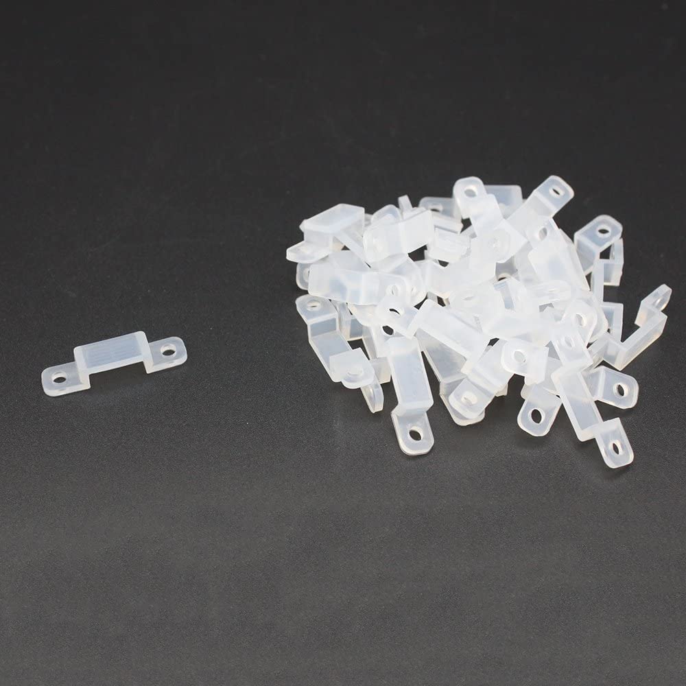 VIPMOON 100 Pack Silicone LED Strip Mounting Clips - Image 4