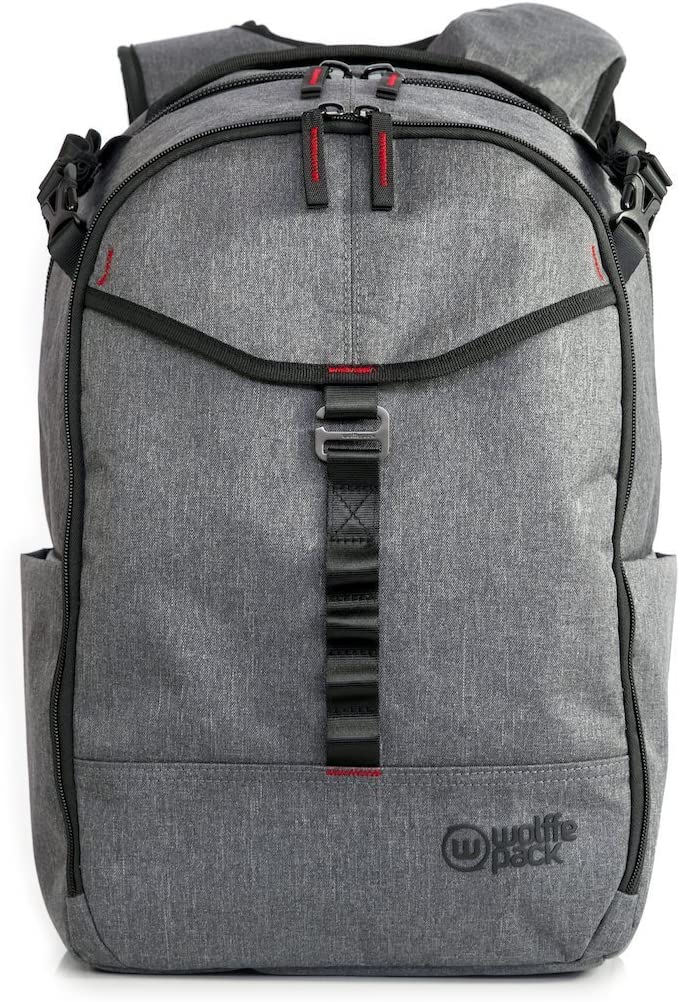 Wolffepack Capture Camera Backpack 26L, Heathered Grey - Image 2
