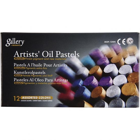 Creativ 38140 Gallery Oil Pastel - Metallic, thickness 11 mm, L: 7 mm, metallic colours, 12asstd - Image 2