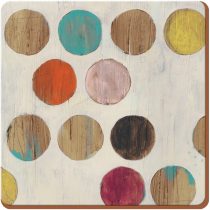 Creative Tops 5176585 "Retro Spot" Premium 6-Piece Set of Cork-Backed Coasters by, 10.5 x 10.5 (4" x 4")