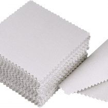 Jewelry Cleaning Cloth Polishing Cloth for Sterling Silver Gold Platinum, 50 Pack (Grey)