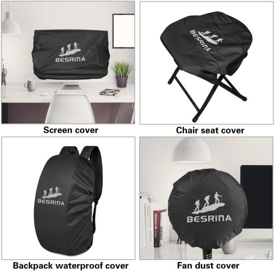 Besrina Backpack Rain Cover (15-90L),Upgraded Non-Slip Cross Buckle Strap & Reflective Waterproof Rucksack Cover for Hiking Camping Traveling Cycling - Image 4