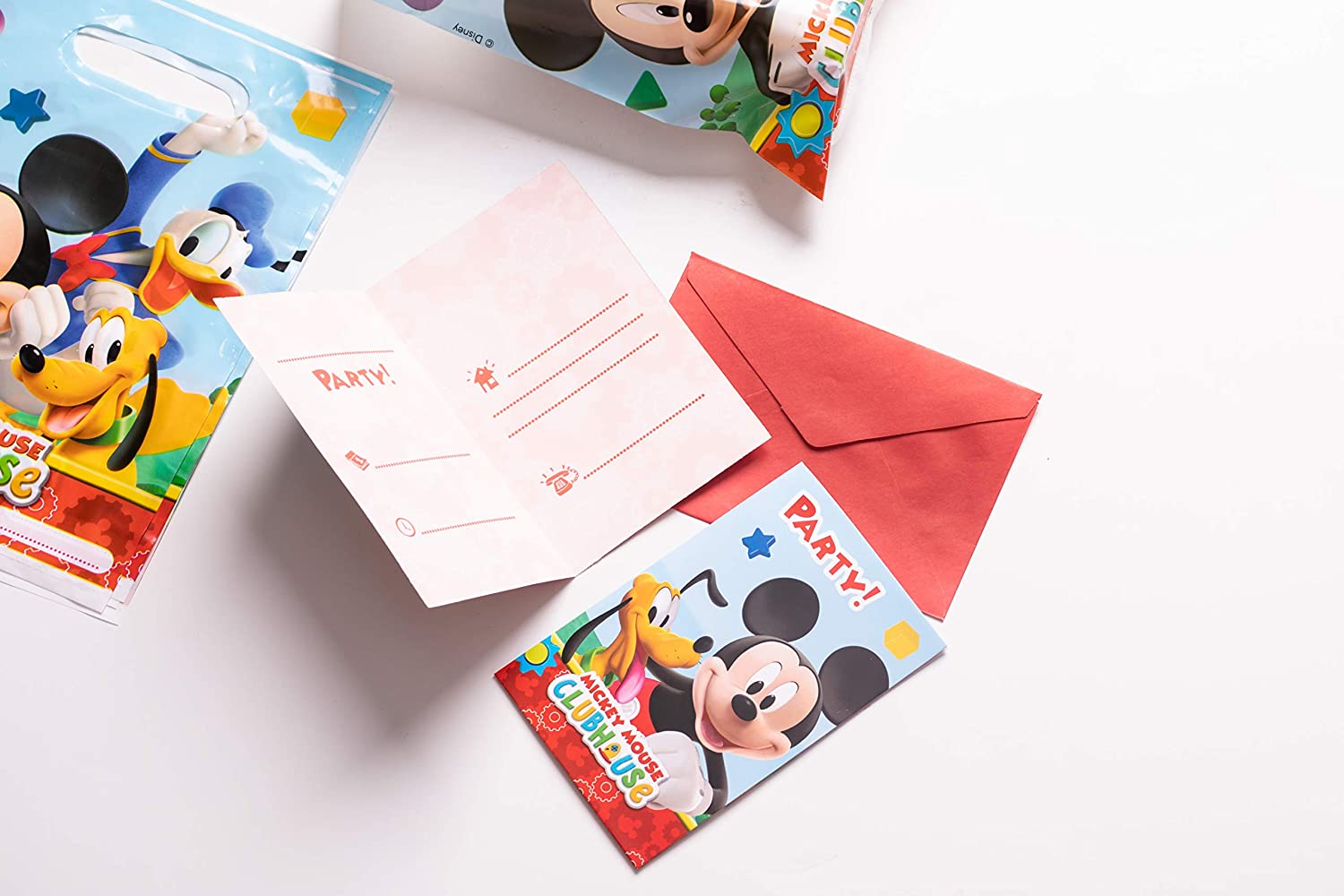 amscan Playful Mickey Party Bags Party Accessory, Multi, 6 units (lot of 1) - Image 3