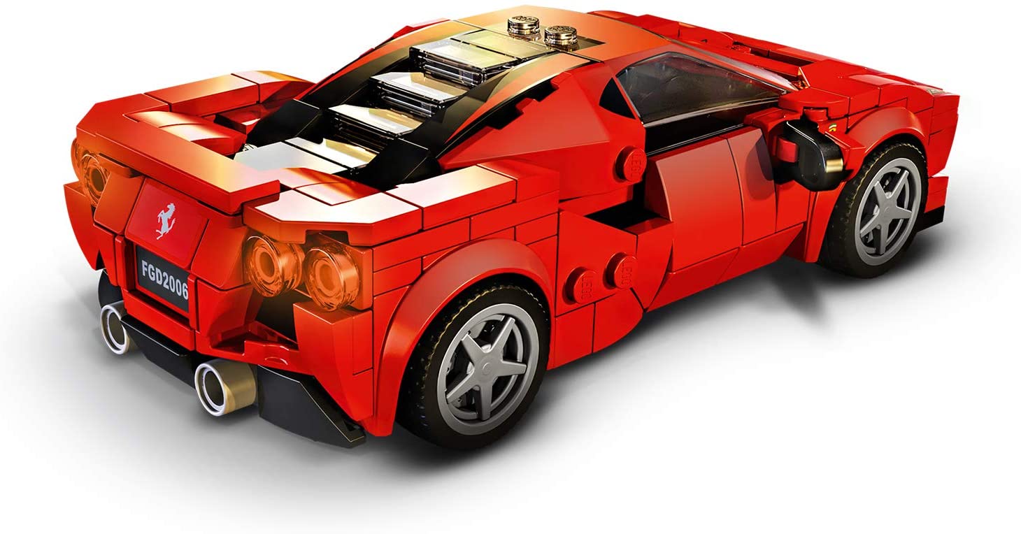 LEGO Speed Champions Ferrari F8 Tributo Toy Racing Car with Driver Minifigure, Race Cars Building Sets 76895 - Image 4