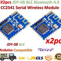 TECNOIOT 2pcs JDY-08 BLE Bluetooth 4.0 Uart Transceiver Module CC2541 Wireless iBeacon