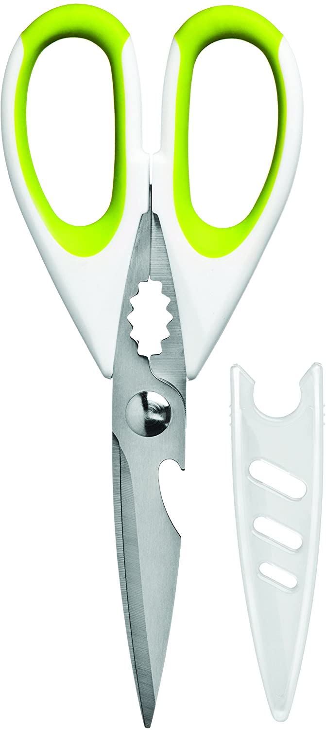 Premier Housewares Zing Scissors - Lime Green, Lime Green/White, H2 x W23 x D9cm - Image 4