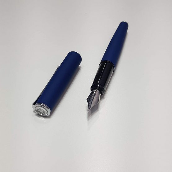 DIPLOMAT - Esteem - Fountain Pen in Stainless Steel - Matte Blue - Resistant and Elegant - High End - 5 Years Warranty - Image 2
