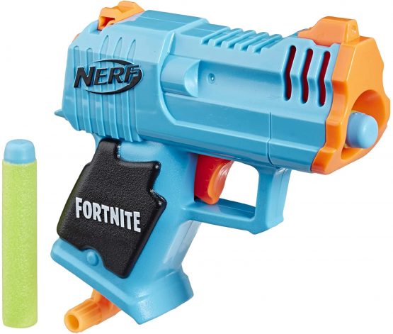 Fortnite Micro HC-R Nerf MicroShots Dart-Firing Toy Blaster and 2 Official Nerf Elite Darts For Kids, Teens, Adults