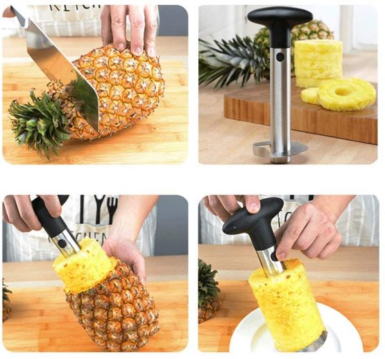 Tech Traders New Stainless Steel Fruit Pineapple Slicer - Image 3