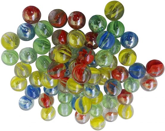 ARSUK Cat's Eye Glass Marble Runs, Comes in a bag, Protection against damage, Sports Toys & Outdoor Games (40 Pcs Colour Marble)
