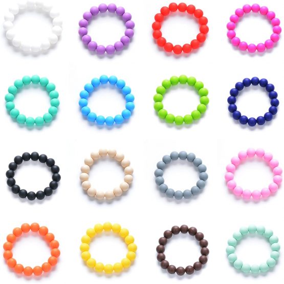 Chuchumz Chewy Bracelet Chewelry Autism ADHD Biting Sensory Child Baby Teething Chew Toy Children Blue - Image 3