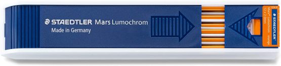 Staedtler Mars Lumochrom 204 Case of 12 Drawing Leads 2 mm Orange