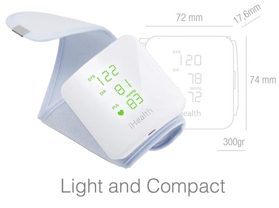 iHealth VIEW BP7S Smart Wrist Blood Pressure Monitor with Display, White - Image 3