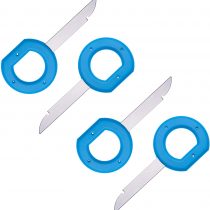 Car Radio Removal Tool Key by DIN Release Keys Set for Audi, VW VolksWagen, Mercedes Benz, BMW OEM Head Unit CD Media Player Pins | Universal Pin Stereo Hooks Tools (2 pairs) - Upgraded version