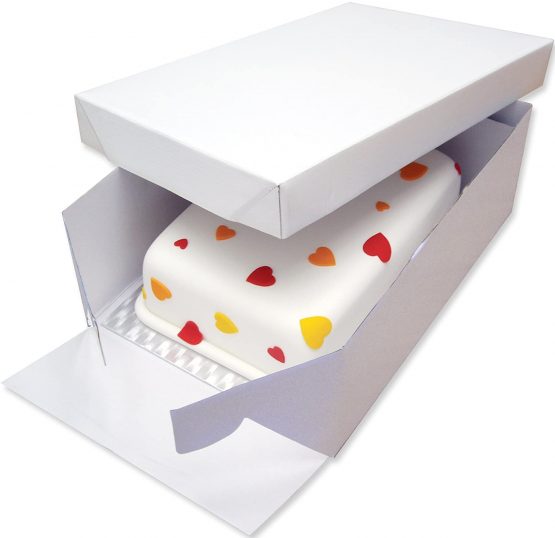 PME BCO895 Oblong Cake Card & Cake Box 15 x 11/38 x 27 cm, Cardboard, White - Image 4