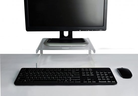 Desq 1537 Monitor Stand Made of high Quality Acrylic, Transparent - Image 2